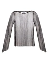 Burberry Women's Sheer Pleated Top In Neutral