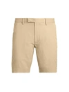 Ralph Lauren Stretch Military Shorts In Beige