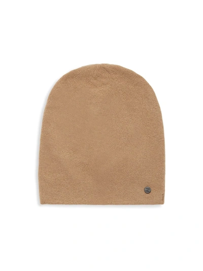 Bickley + Mitchell Ribbed Beanie In Camel