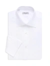 Charvet Solid Poplin Dress Shirt In White