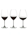 RIEDEL VERITAS 3-PIECE RED WINE TASTING GLASS SET,400013378921