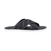 Fendi Jacquard Crossover Slides In Gris