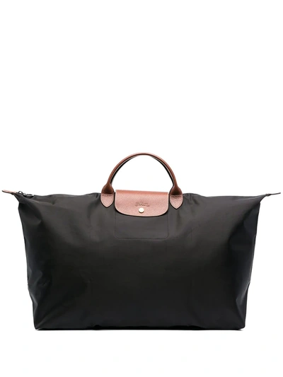 Longchamp Extra Large Le Pliage Travel Bag In Black