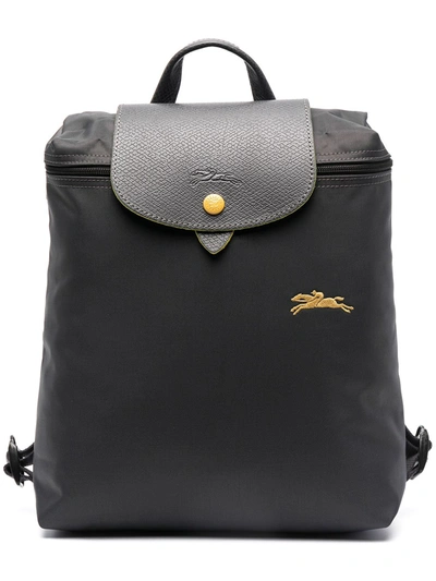 Longchamp Le Pliage Backpack In Grey