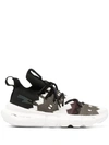 NEIL BARRETT GEOMETRIC-PATTERN LOW-TOP SNEAKERS