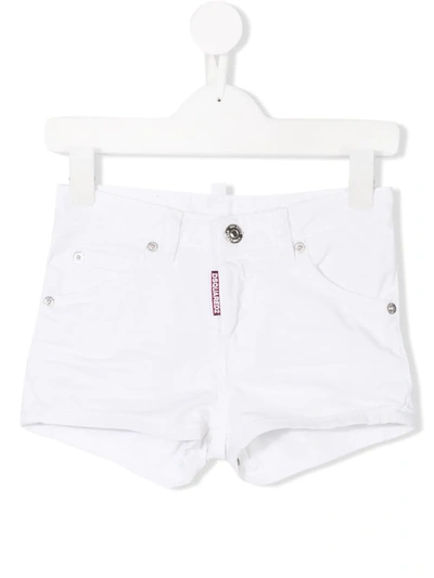 Dsquared2 Kids' Lightweight Hot Pants In White