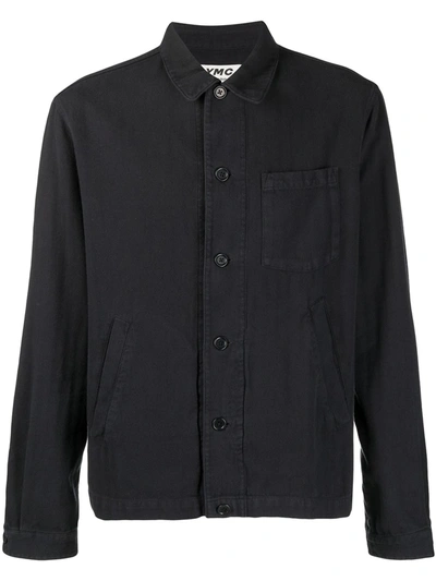 Ymc You Must Create Button-down Organic Cotton Shirt In Black