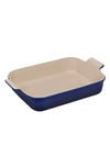 Le Creuset Heritage 4-quart Rectangular Stoneware Dish In Indigo