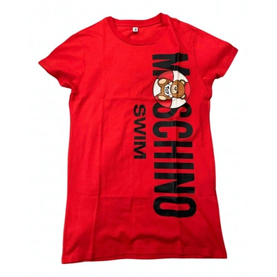 Pre-owned Moschino Red Cotton Top