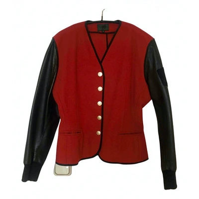 Pre-owned Jean Paul Gaultier Wool Short Vest In Red
