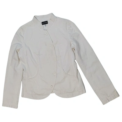Pre-owned Giorgio Armani Short Vest In White