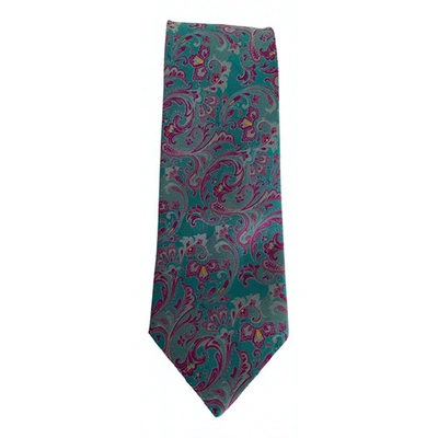 Pre-owned Cacharel Silk Tie In Grey