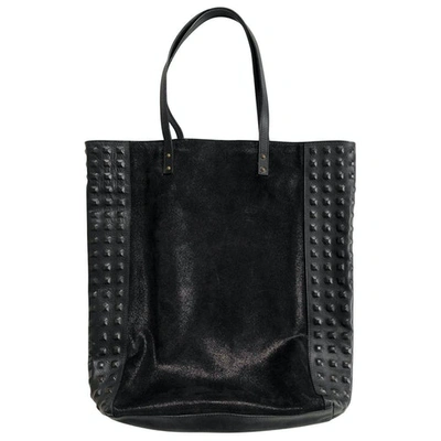 Pre-owned Lola Cruz Leather Handbag In Black