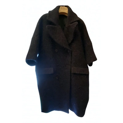 Pre-owned P.a.r.o.s.h Wool Peacoat In Blue