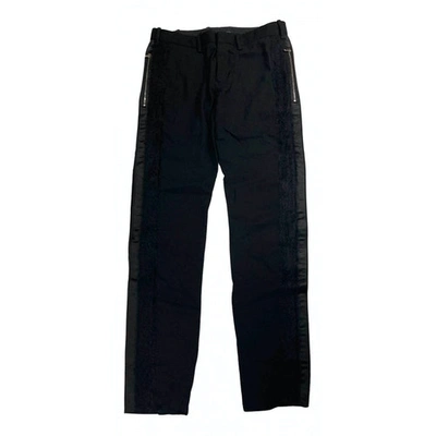 Pre-owned Neil Barrett Wool Trousers In Black