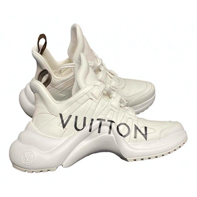 Pre-owned Louis Vuitton Archlight White Leather Trainers