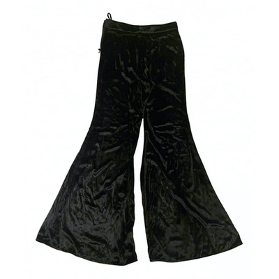 Pre-owned Ellery Velvet Trousers In Black