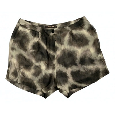 Pre-owned Roberto Cavalli Silk Shorts In Brown