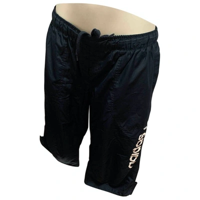 Pre-owned Adidas Originals Blue Synthetic Shorts