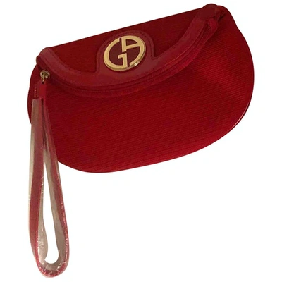Pre-owned Giorgio Armani Handbag In Red