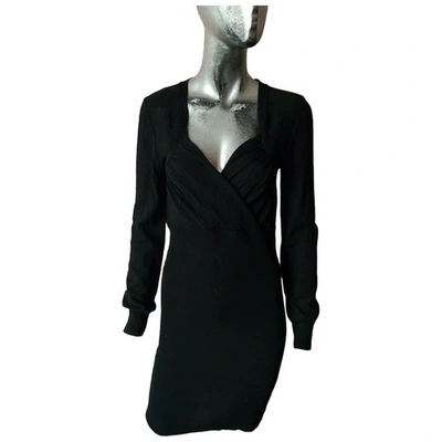 Pre-owned John Galliano Wool Mid-length Dress In Black