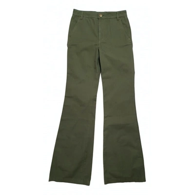 Pre-owned Tory Burch Trousers In Green