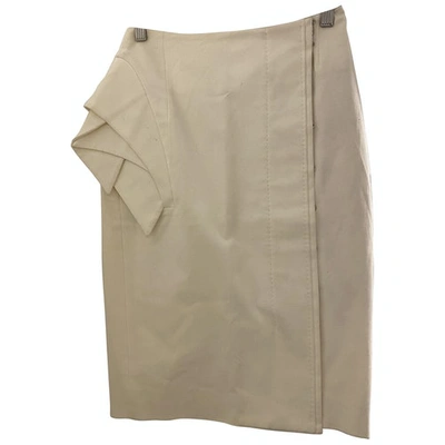 Pre-owned Antonio Berardi Mid-length Skirt In White