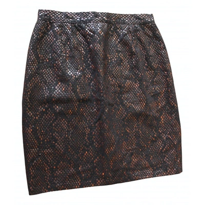Pre-owned Kenzo Mid-length Skirt In Brown