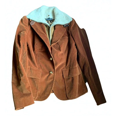 Pre-owned Dolce & Gabbana Brown Cotton Jacket