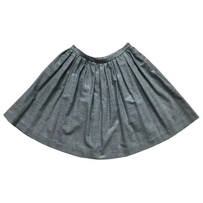 Pre-owned Cacharel Wool Mid-length Skirt In Grey