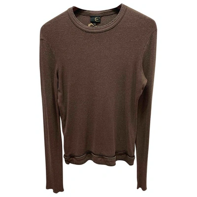 Pre-owned Just Cavalli Brown Viscose T-shirt