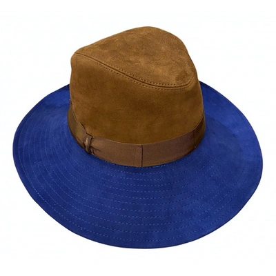 Pre-owned Borsalino Hat In Camel