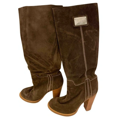 Pre-owned Dolce & Gabbana Boots In Brown