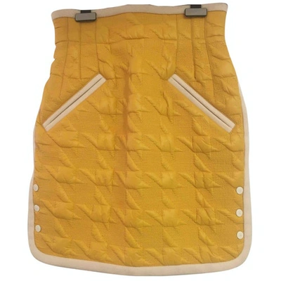 Pre-owned Fay Mini Skirt In Yellow