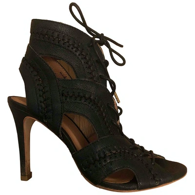 Pre-owned Joie Leather Heels In Black
