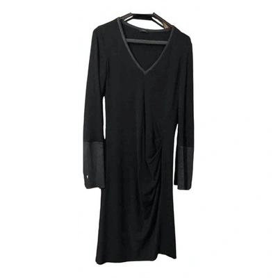 Pre-owned Joseph Wool Mid-length Dress In Black