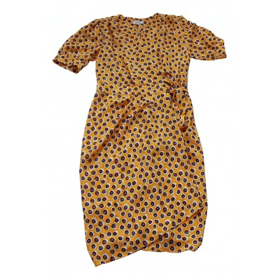 Pre-owned Moschino Yellow Cotton Dress