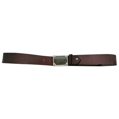 Pre-owned Alfred Dunhill Brown Leather Belt