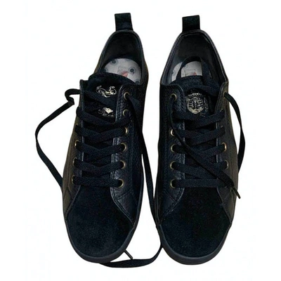 Pre-owned Paul Smith Leather Trainers In Black