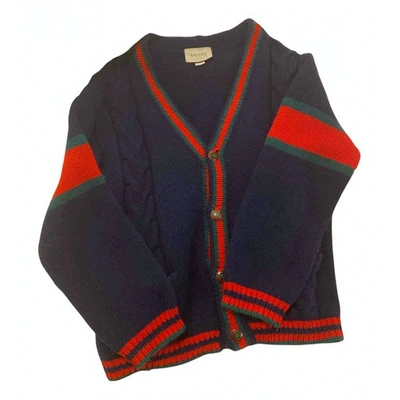 Pre-owned Gucci Blue Cotton Knitwear & Sweatshirts