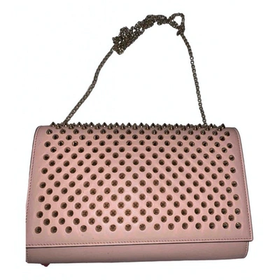 Pre-owned Christian Louboutin Paloma Pink Leather Handbag