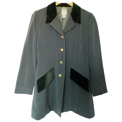 Pre-owned Celine Grey Wool Jacket