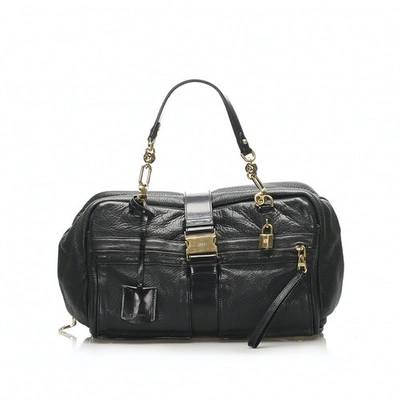 Pre-owned Loewe Black Leather Handbag