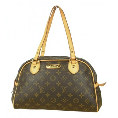 Pre-owned Louis Vuitton Montorgueil Brown Cloth Handbag