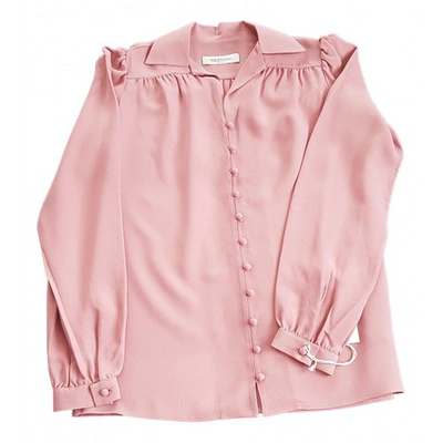 Pre-owned Valentino Pink Viscose Top