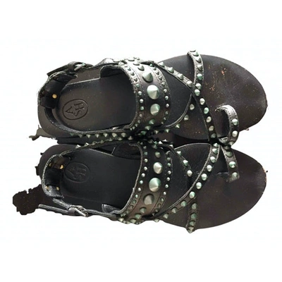 Pre-owned Ash Black Leather Sandals