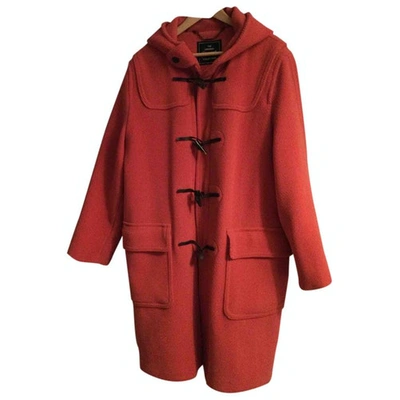 Pre-owned Gloverall Pink Wool Coat