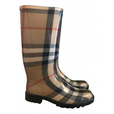 Pre-owned Burberry Multicolour Rubber Boots