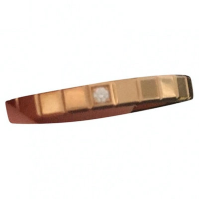 Pre-owned Chopard Ice Cube Gold Pink Gold Ring