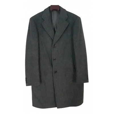 Pre-owned Pal Zileri Grey Wool Coat